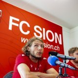 Numa Lavanchy et le FC Sion commencent leur saison vendredi soir à Zurich KEYSTONE/JEAN-CHRISTOPHE BOTT